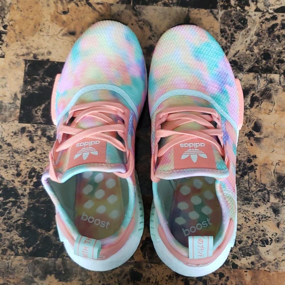 Adidas NMD R1 Tie Dye Athletic Sneakers - Size 8 - Picture 4 of 16
